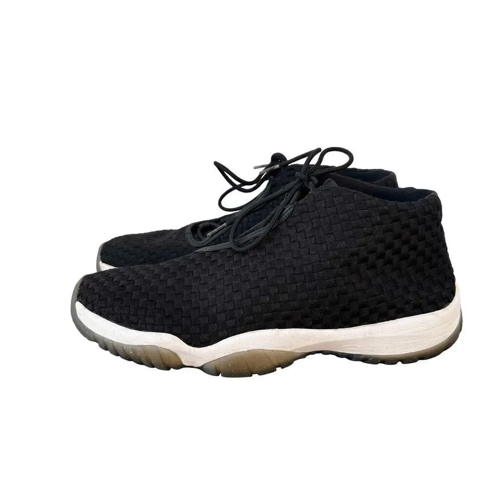 Air Jordan Future Black Metallic Gold Woven Men’s Size 11.5 656503-031 sneakers